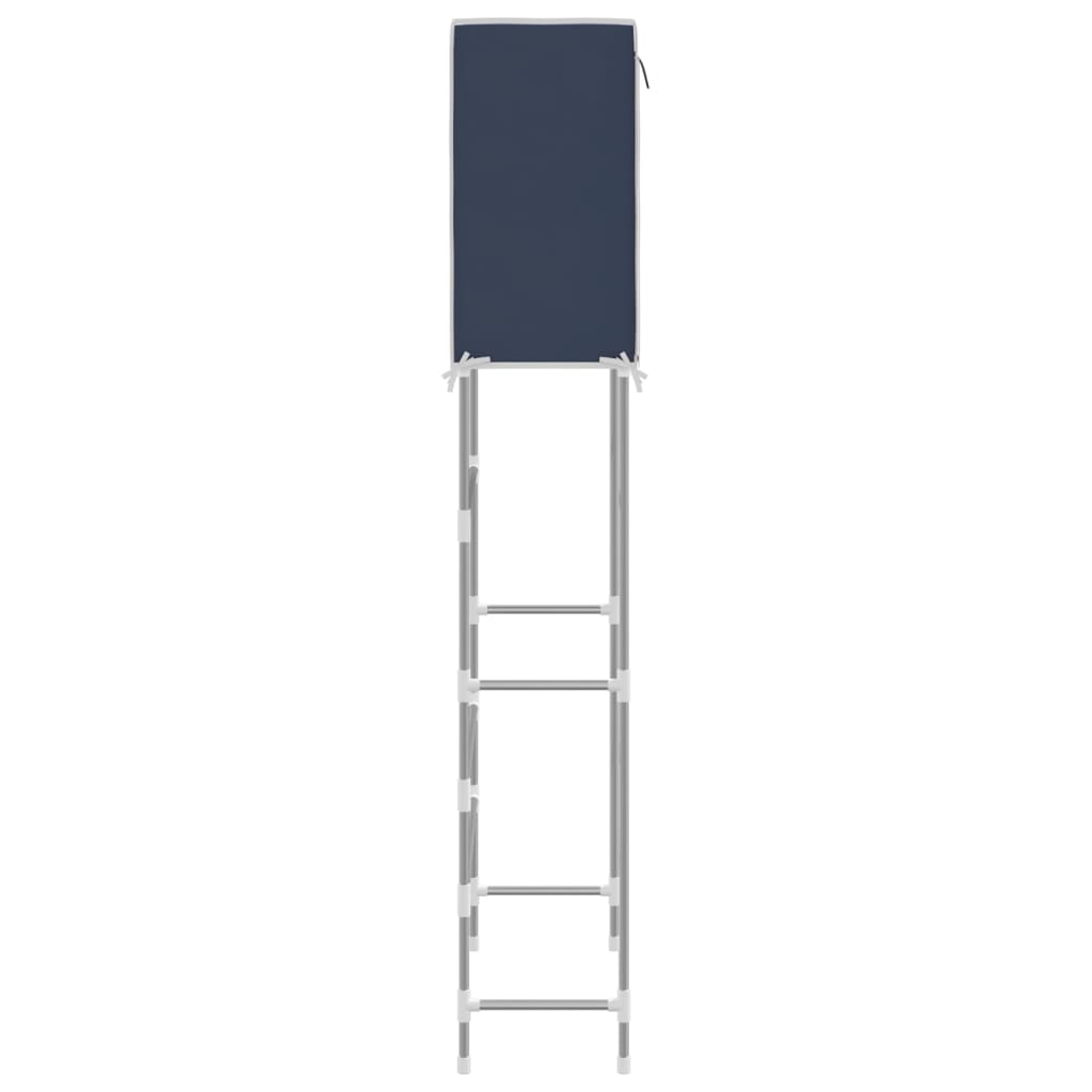 vidaXL 2-етажен стелаж за над пералня син 71x29,5x170,5 см желязо