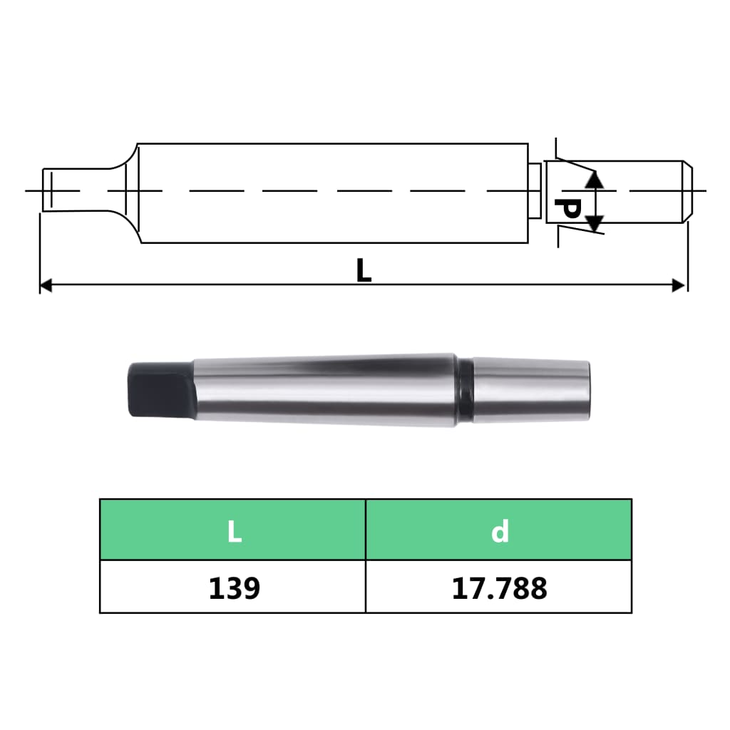 vidaXL Патронник за бормашина, бързозатягащ, MT3-B18, 16 мм