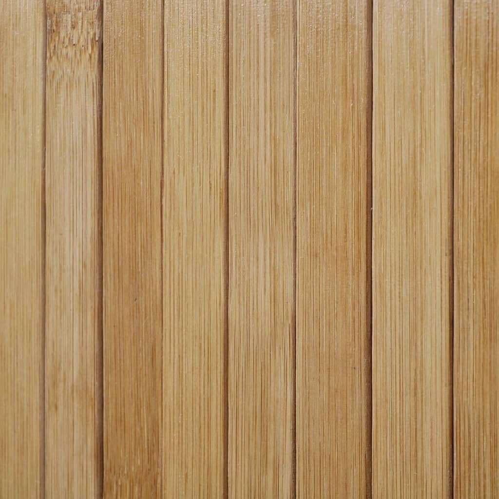 vidaXL Параван за стая, бамбук, цвят натурален, 250x165 см