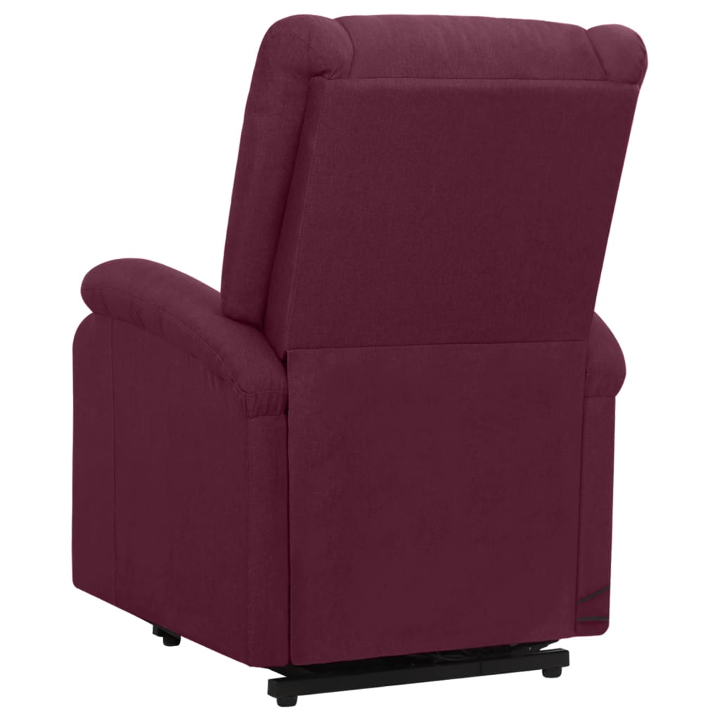 vidaXL Изправящ масажен стол, лилав, текстил
