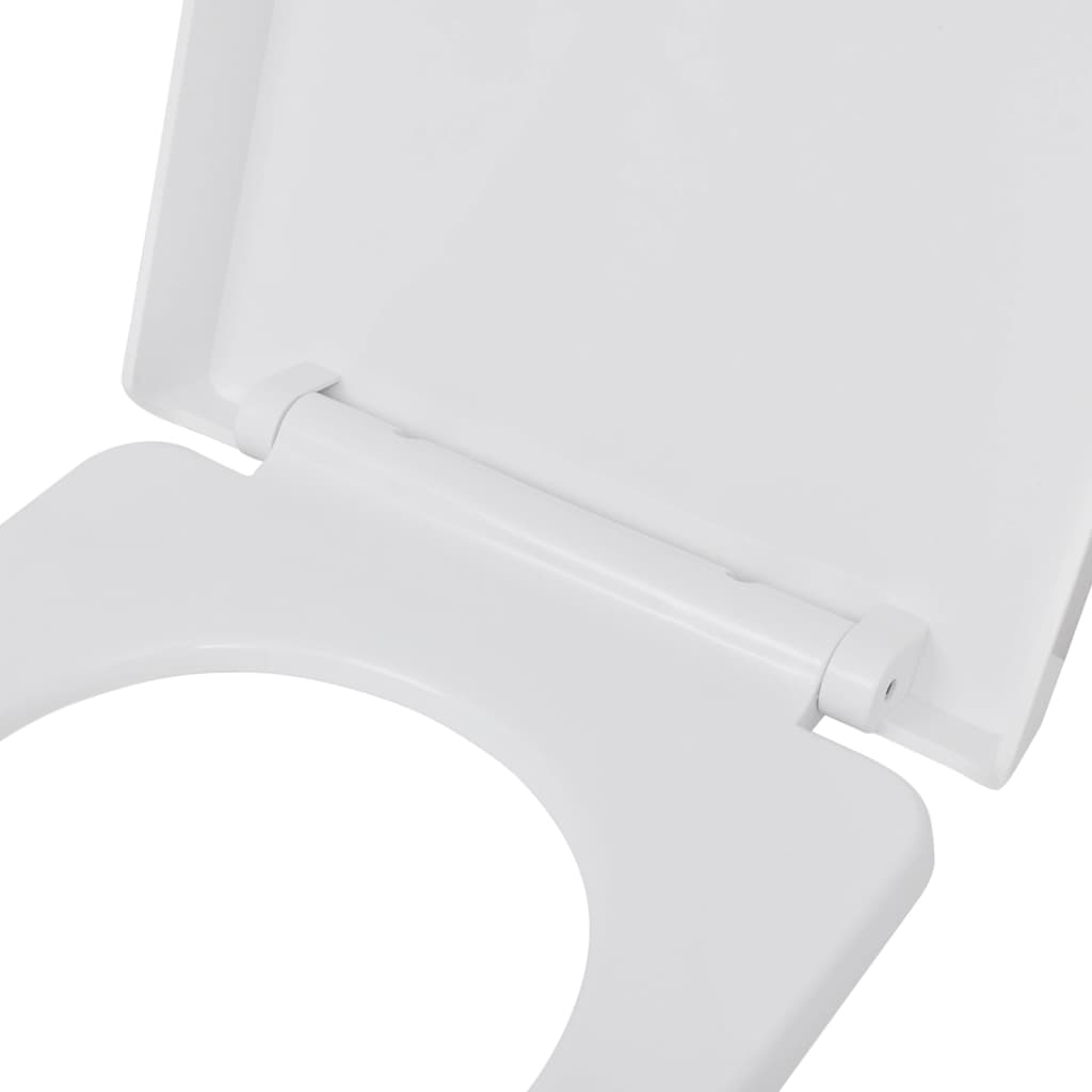 vidaXL Тоалетни седалки с плавно затваряне, 2 бр, пластмаса, бели