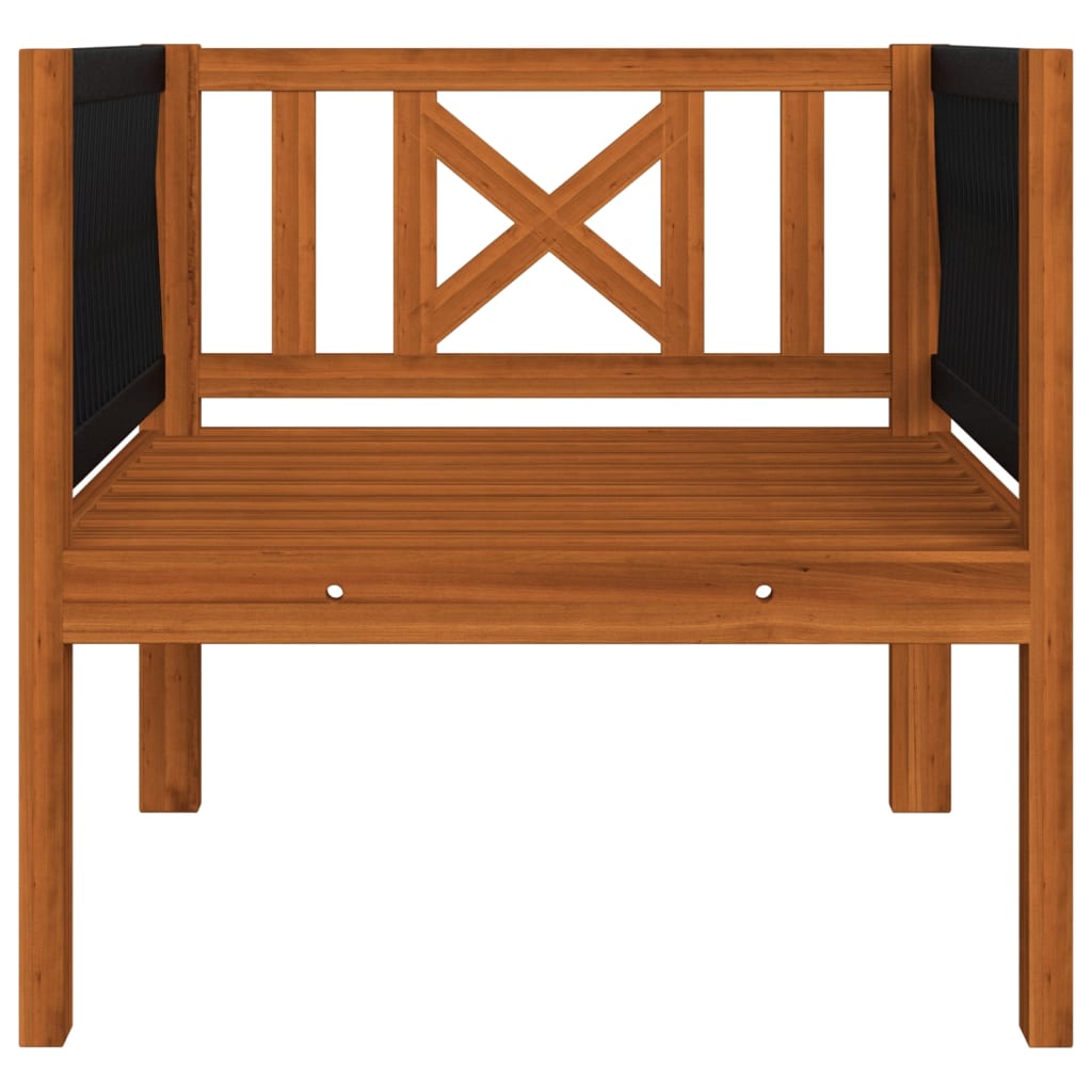 vidaXL Градински стол с възглавница, акация масив