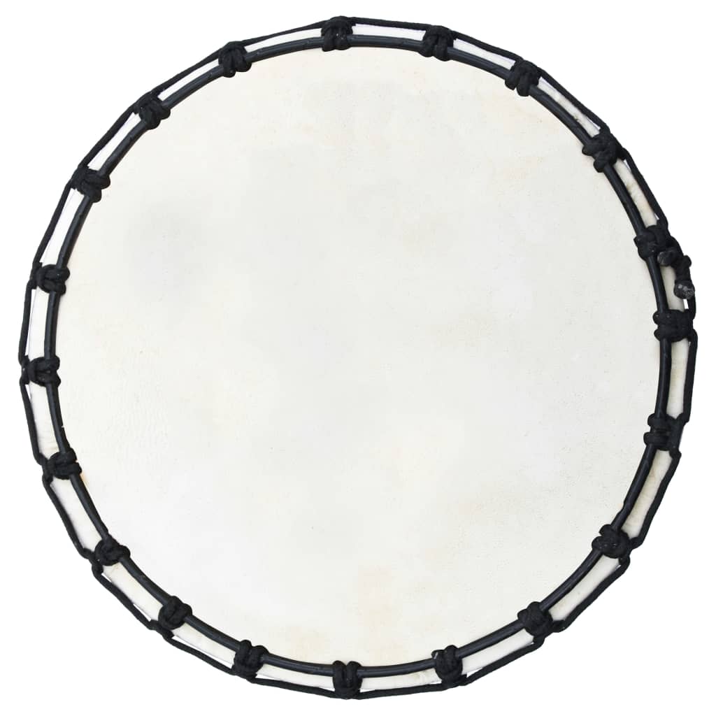 vidaXL Джембе барабан с 12" обтягащи въжета, козя кожа