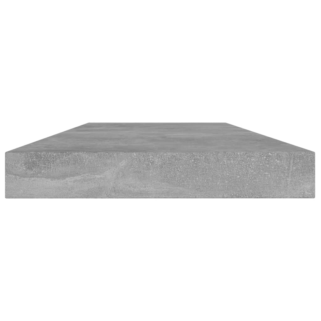 vidaXL Рафтове за етажерка, 8 бр, бетонно сиви, 40x10x1,5 см, ПДЧ