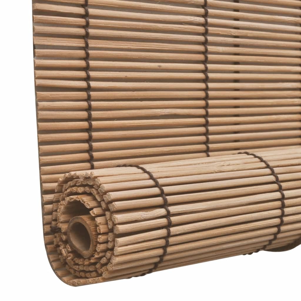 vidaXL Кафява бамбукова роло щора 80х160 см