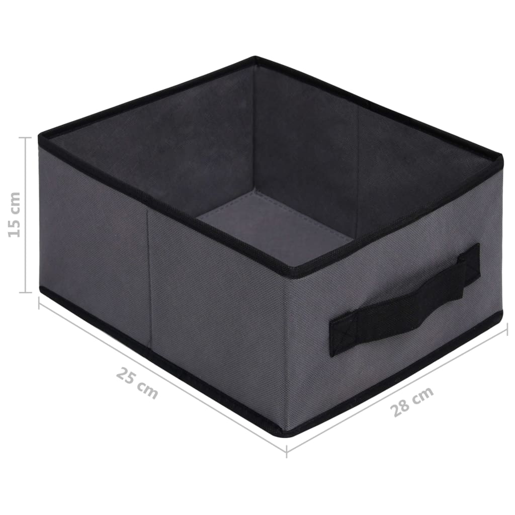 vidaXL Шкаф за съхранение с 6 чекмеджета, 55x29x55 см, сив, стомана