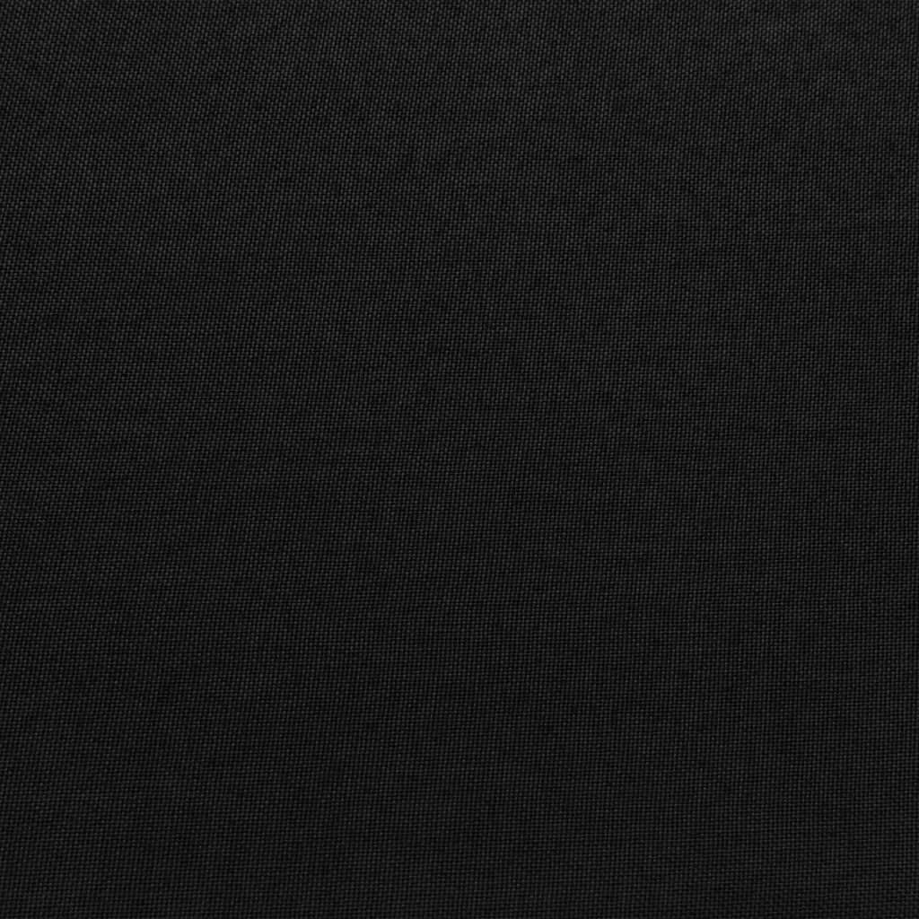 vidaXL Модулна табуретка с възглавница, текстил, черна