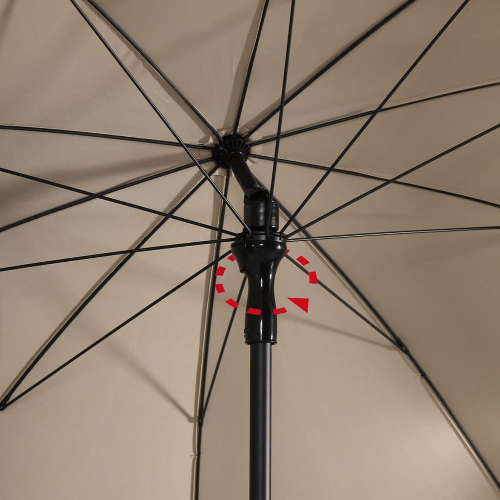 Madison Градински чадър Patmos Luxe, правоъгълен, 210x140 см, екрю