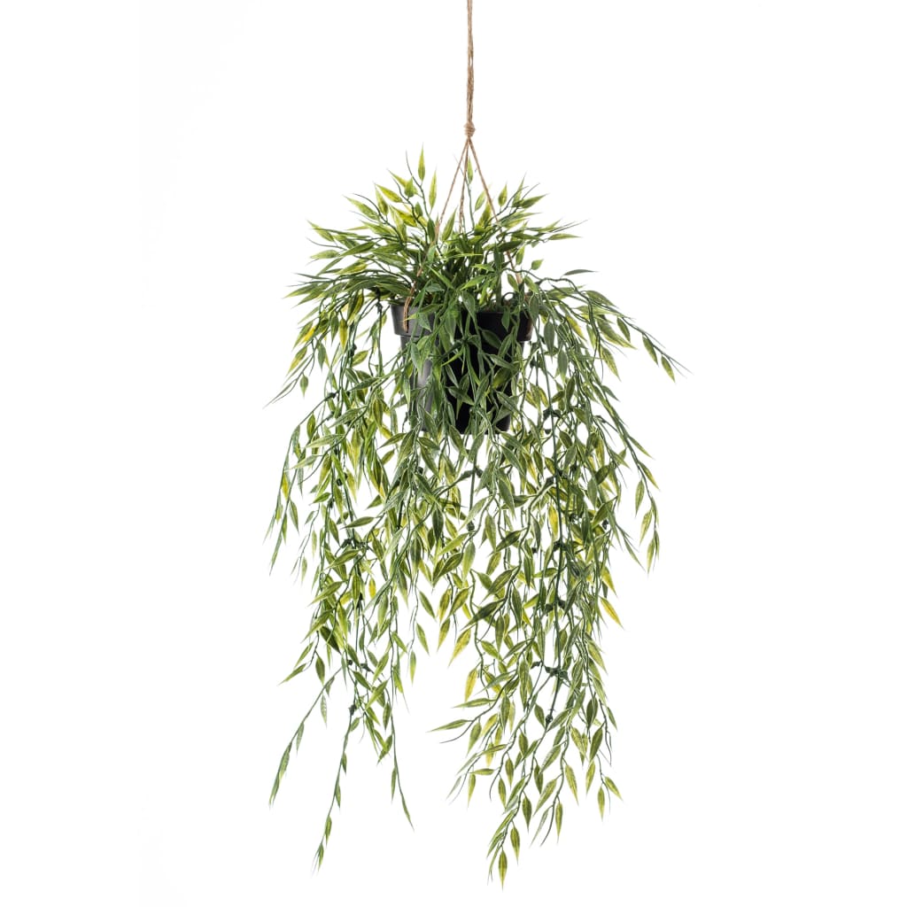 Emerald Изкуствен бамбук висящ храст в саксия 50 см