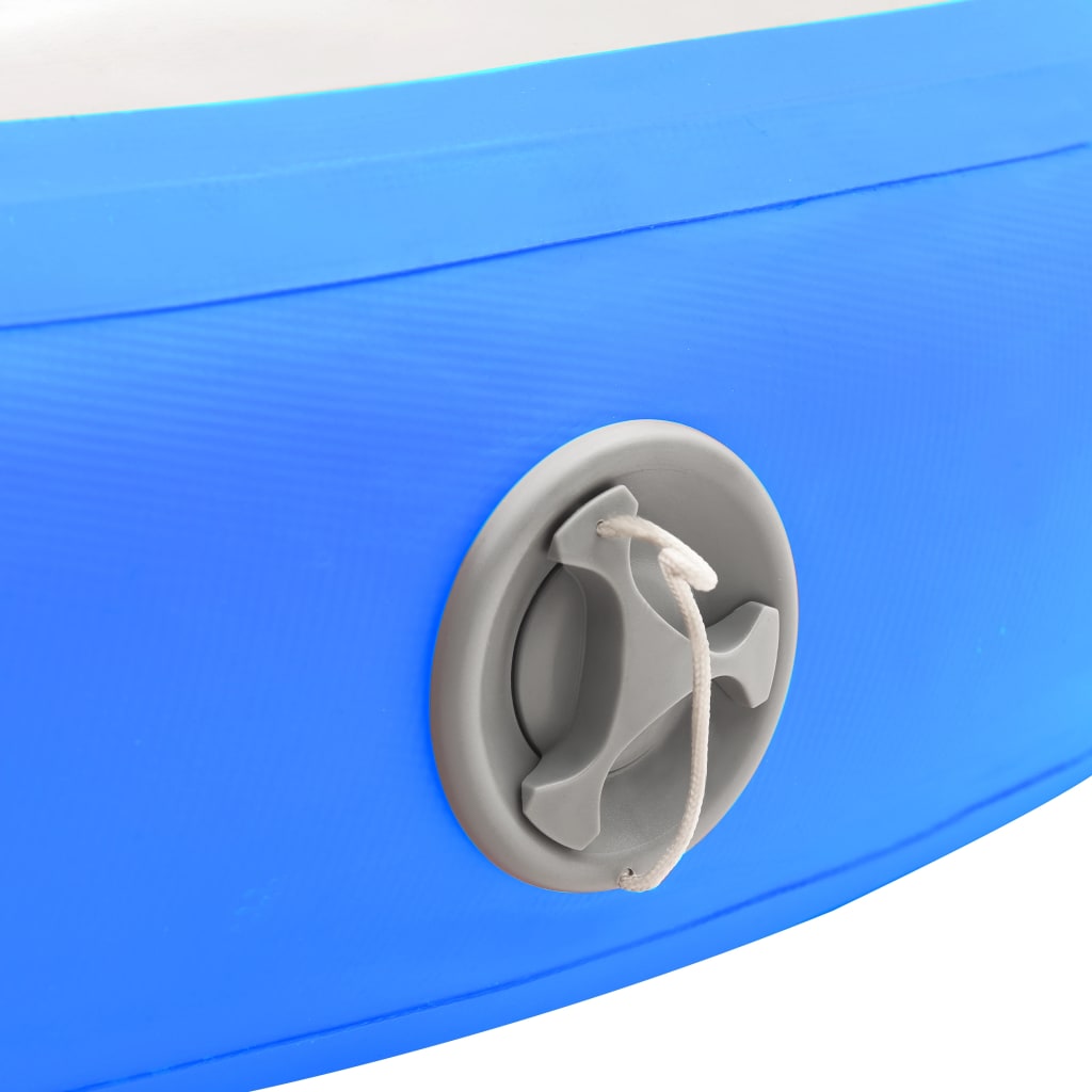 vidaXL Надуваем гимнастически дюшек с помпа, 100x100x15 см, PVC, син