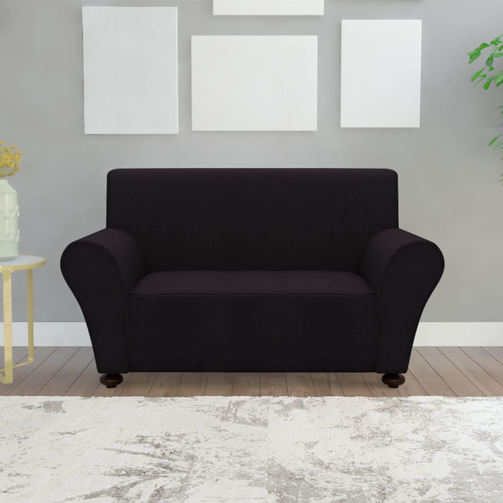 131084 vidaXL Stretch Couch Slipcover Anthracite Polyester Jersey