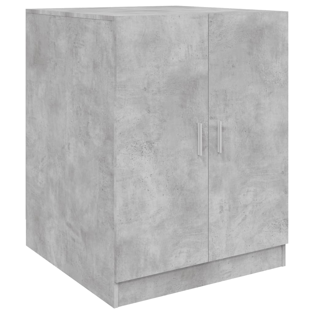 vidaXL Шкаф за пералня, бетонно сив, 71x71,5x91,5 см