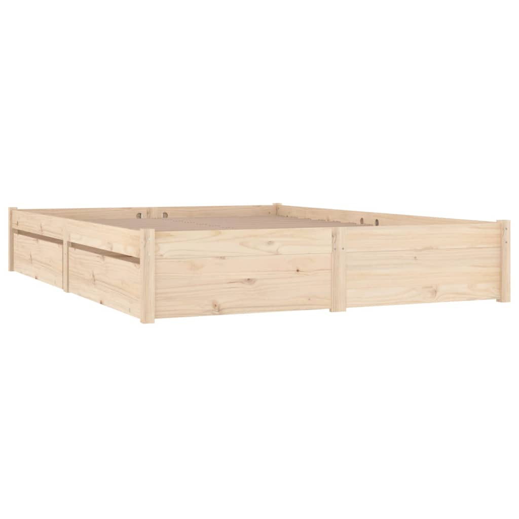 vidaXL Рамка за легло с чекмеджета, 160x200 см