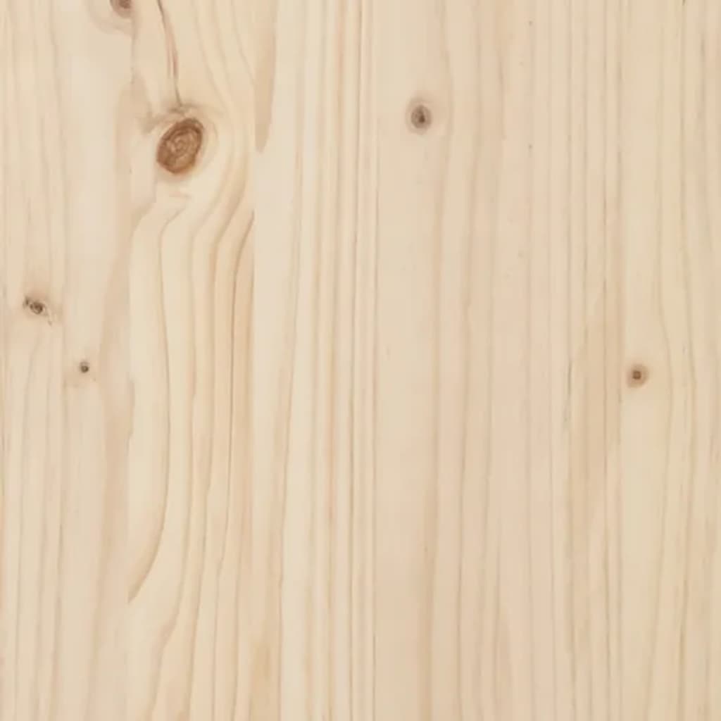 vidaXL Висок шкаф, 60x40x116,5 см, борово дърво масив