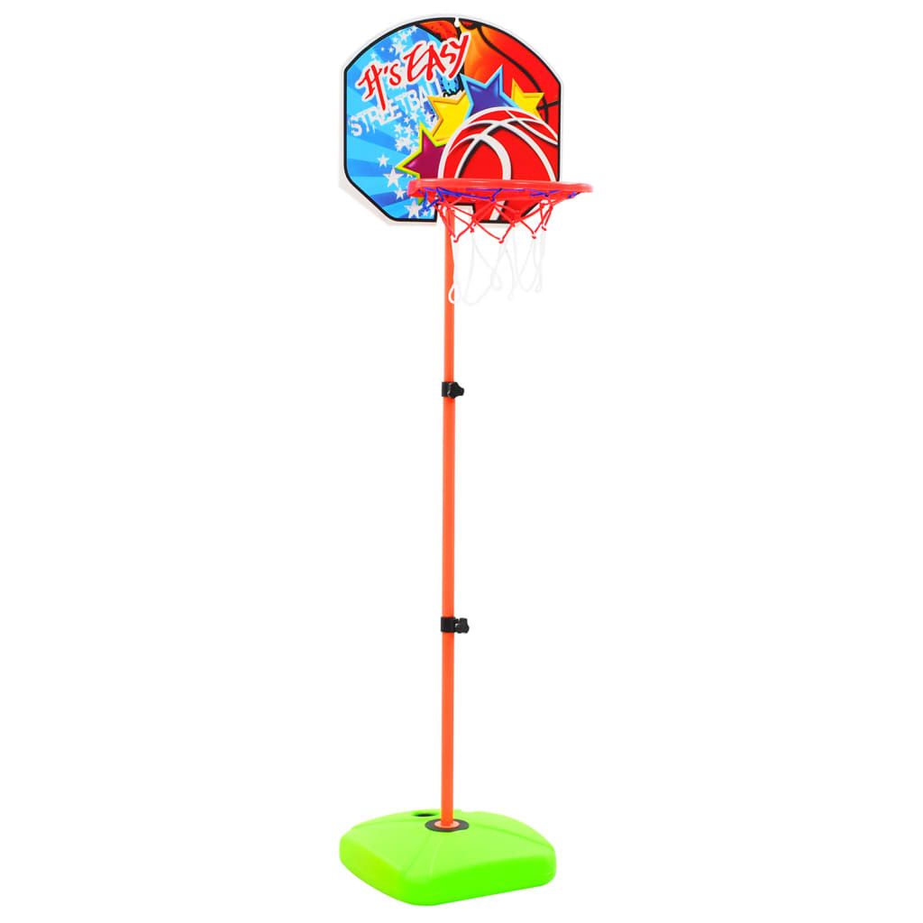 vidaXL Детски комплект баскетболен кош и топка