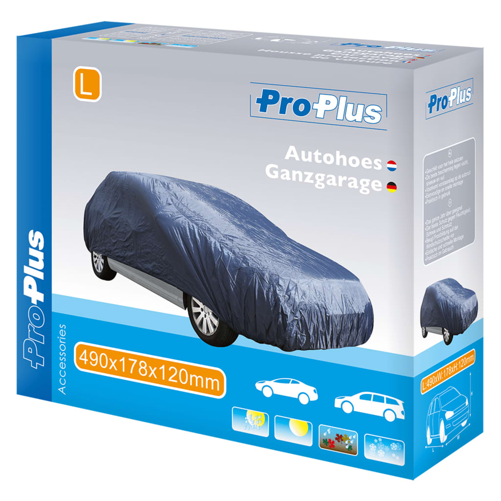 ProPlus Покривало за автомобил, размер L, 490x178x120 см, тъмносиньо