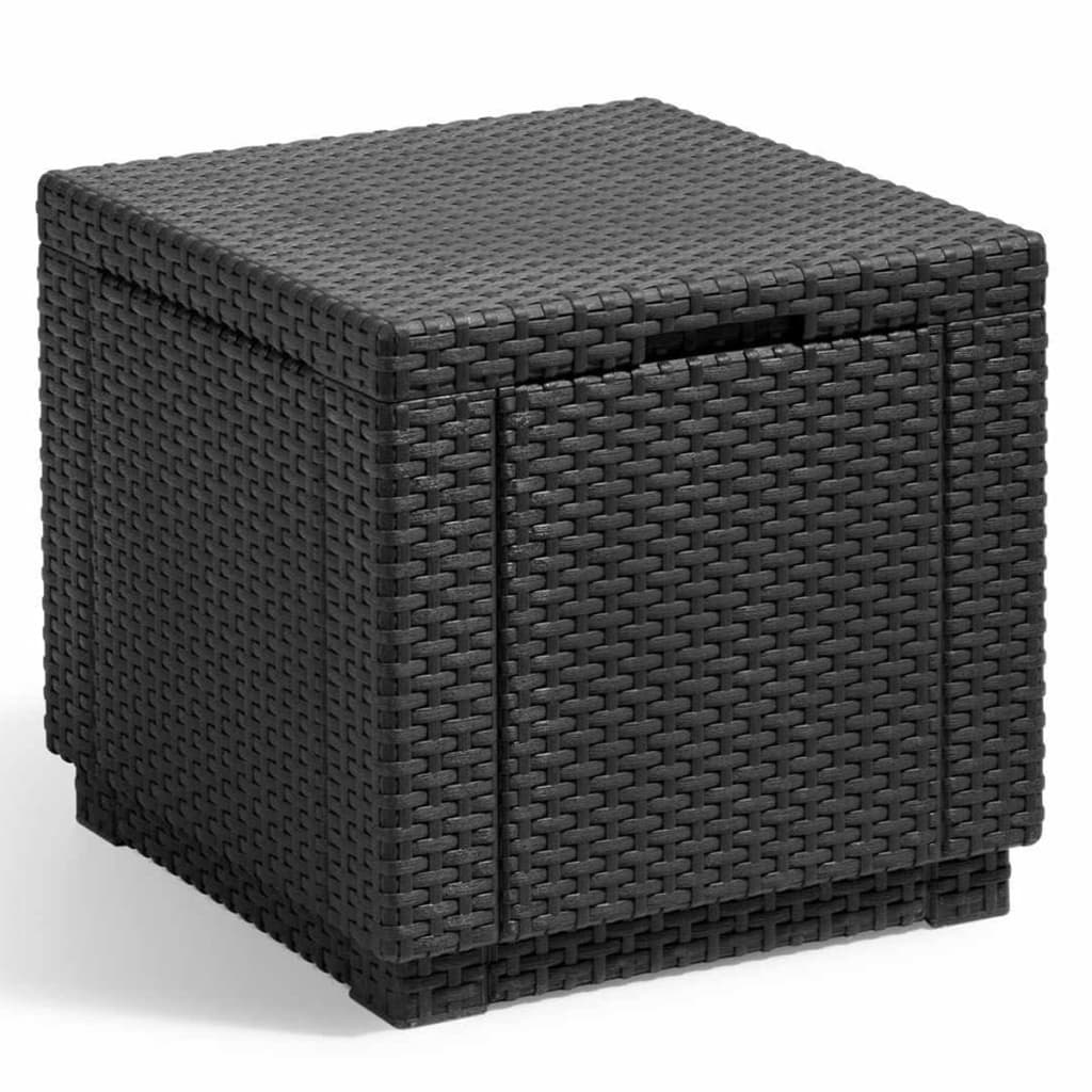 Keter Кубична табуретка за съхранение графит 213816