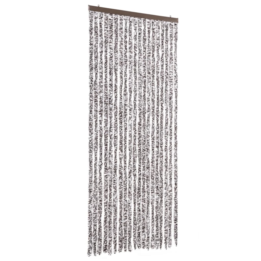 vidaXL Завеса против насекоми, кафяво и бежово, 56x200 см, шенил