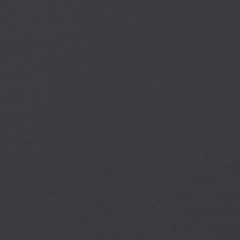 vidaXL Кръгла възглавница черна Ø 60 x11 см Оксфорд плат