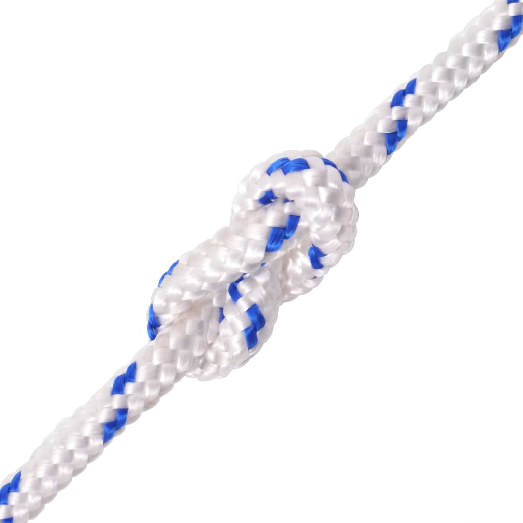 vidaXL Морско въже, полипропилен, 18 мм, 50 м, бяло