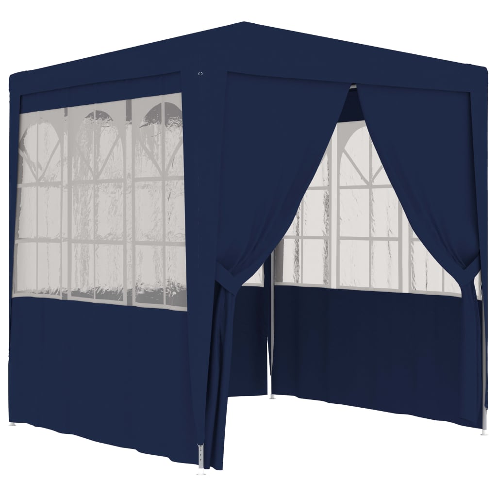 vidaXL Професионална парти шатра със стени 2x2 м синя 90 г/м²