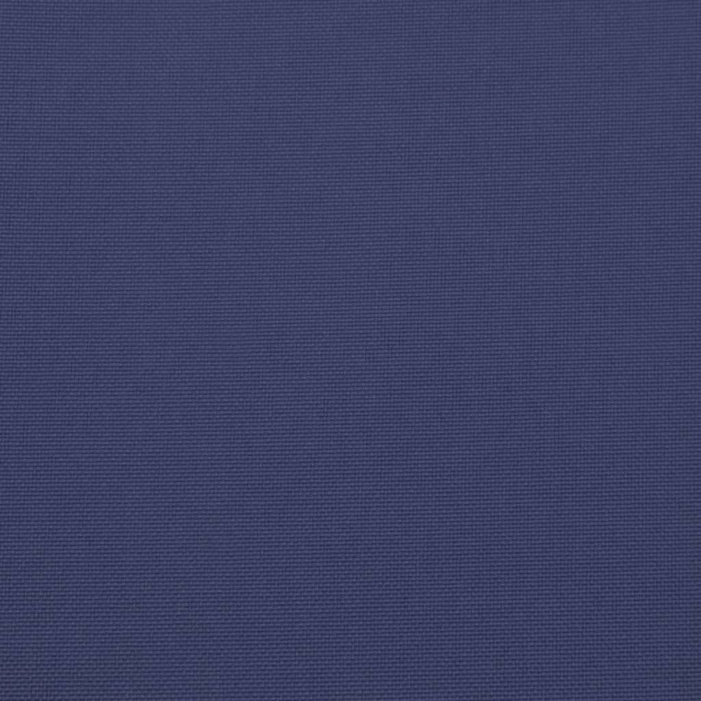 vidaXL Комплект палетни възглавници, нейви синьо, 60x40x12 см, текстил
