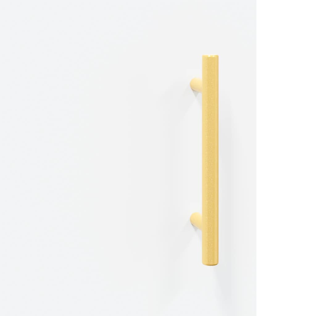vidaXL Нощно шкафче, бяло, 40x40x50 см, инженерно дърво