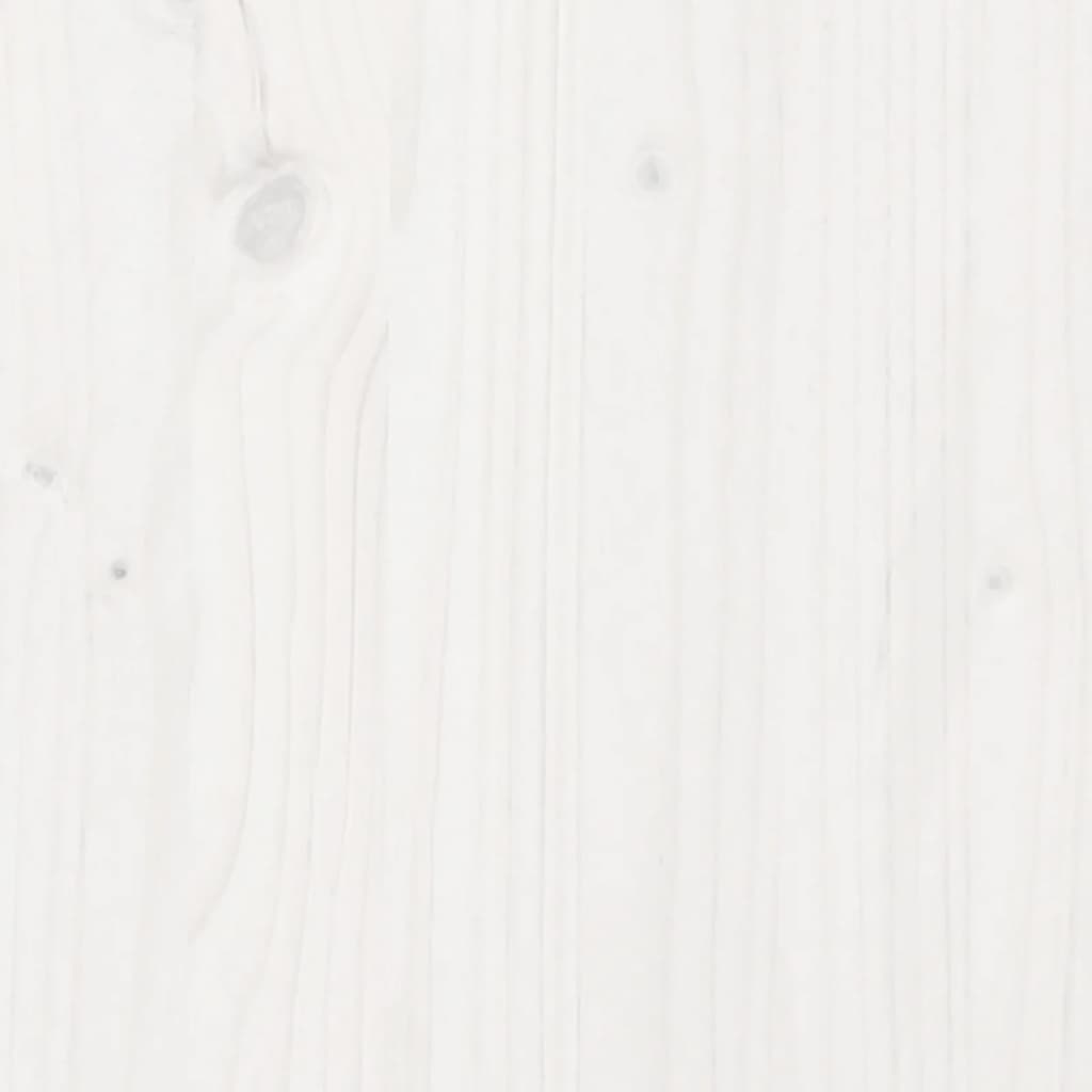vidaXL Градински комплект диван от 9 части, бял, масивно дърво бор