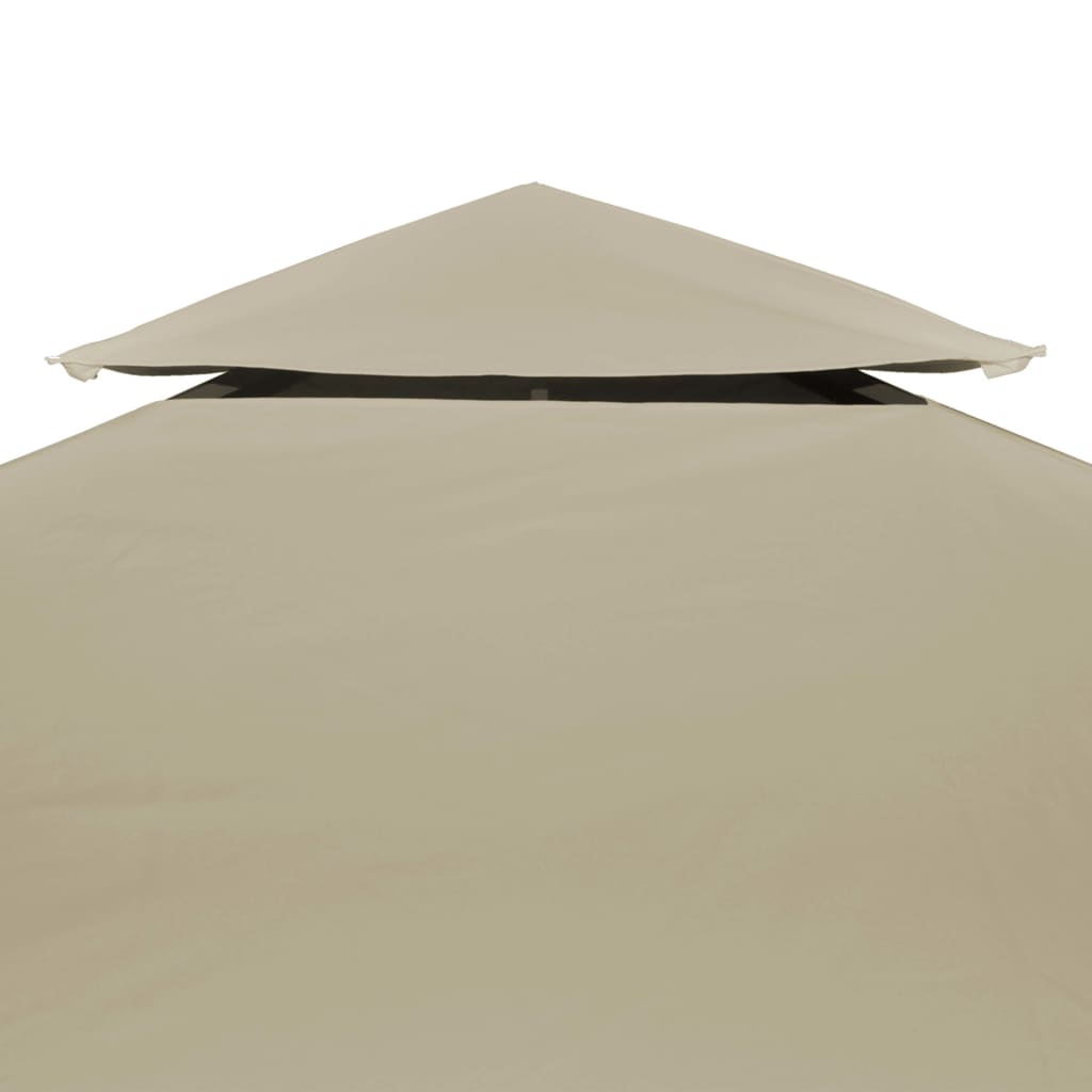 vidaXL Покривало за шатра, резервно, 310 г/м², бежово, 3х4 м
