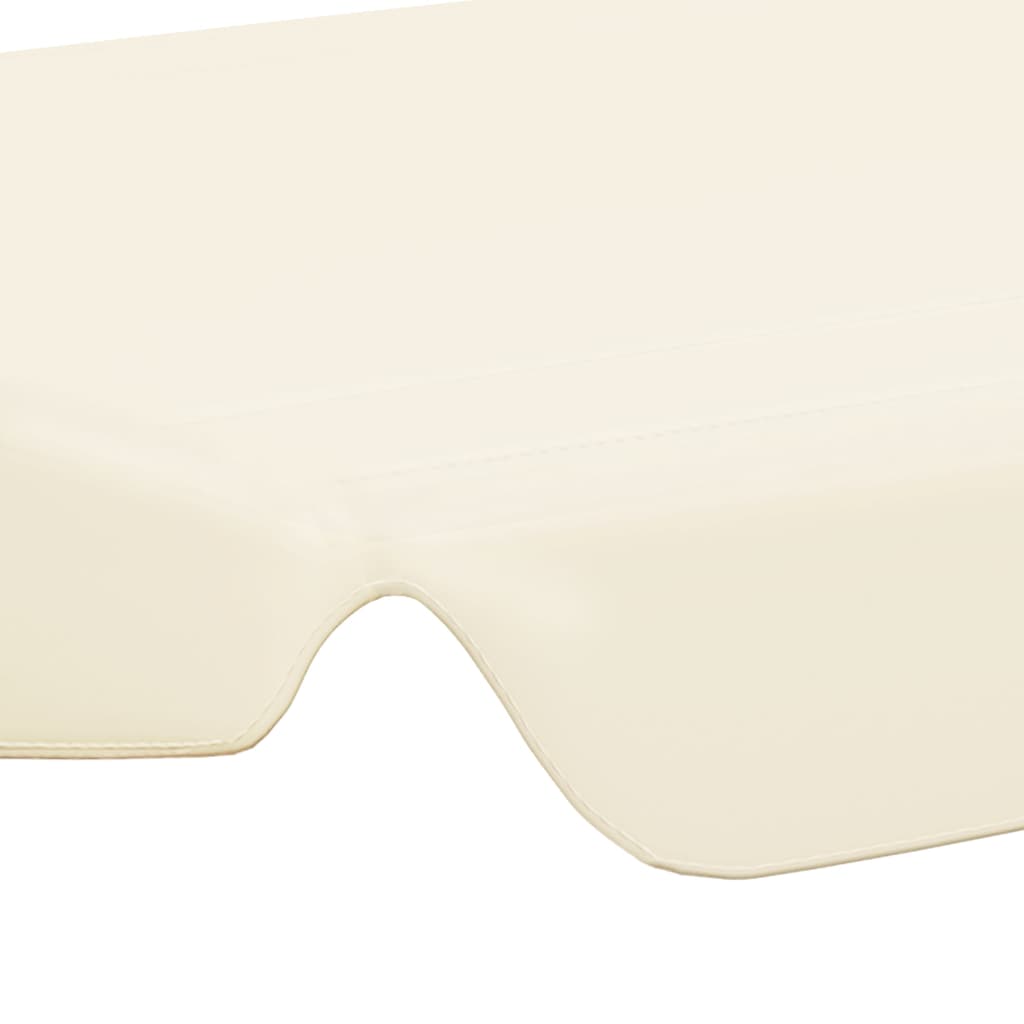 vidaXL Резервен сенник за градинска люлка, кремав, 188/168x145/110 см