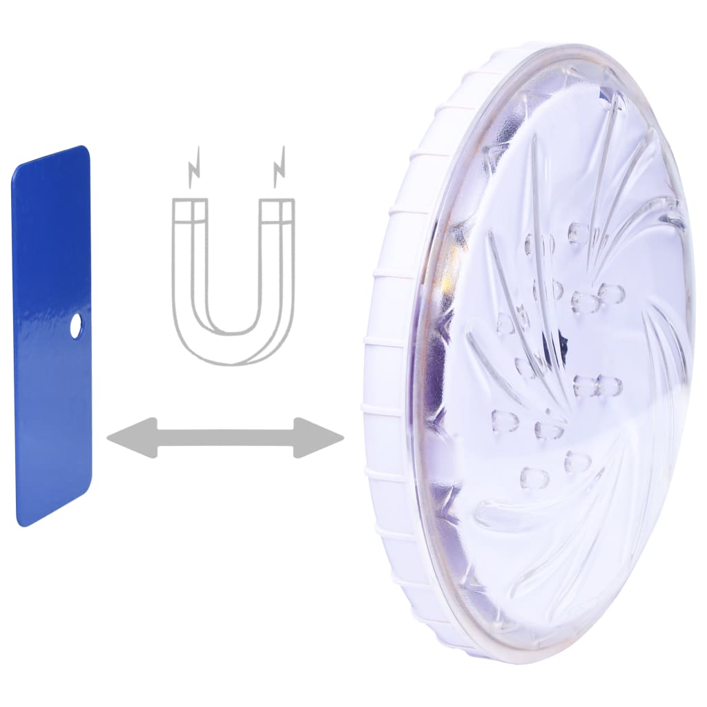 vidaXL Потопяема плаваща LED лампа с дистанционно управление, бяла