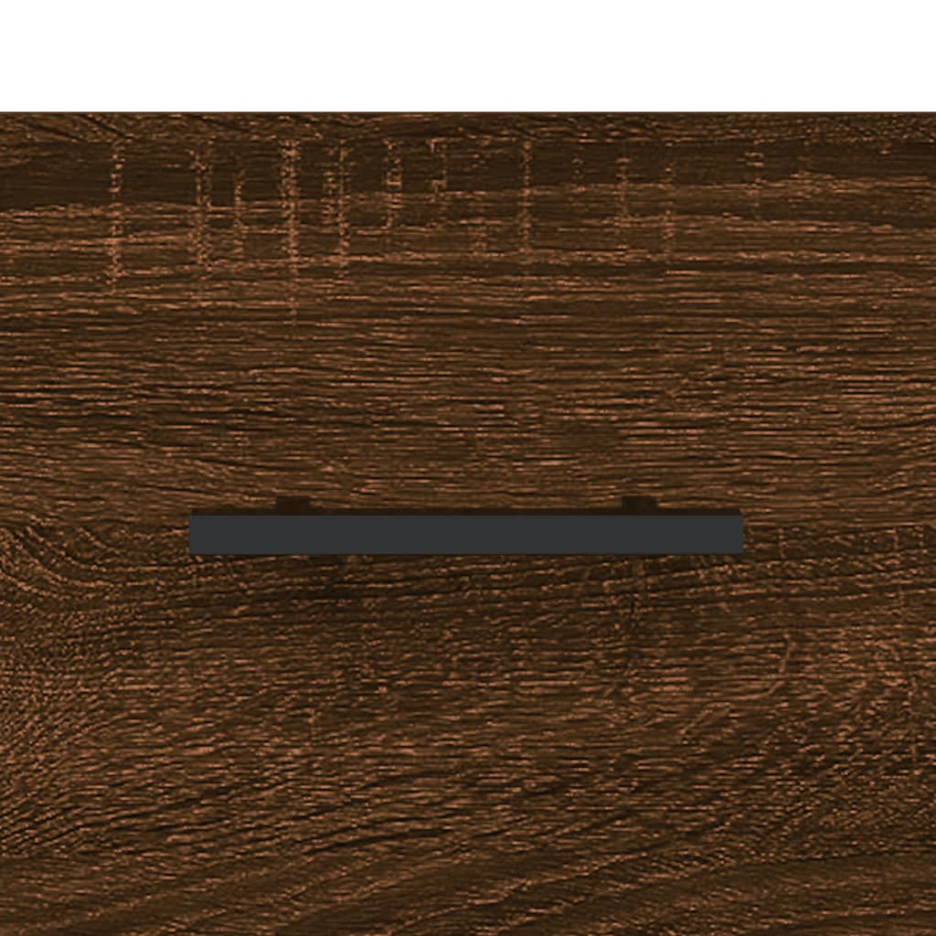 vidaXL ТB шкаф, кафяв дъб, 102x36x50 см, инженерно дърво