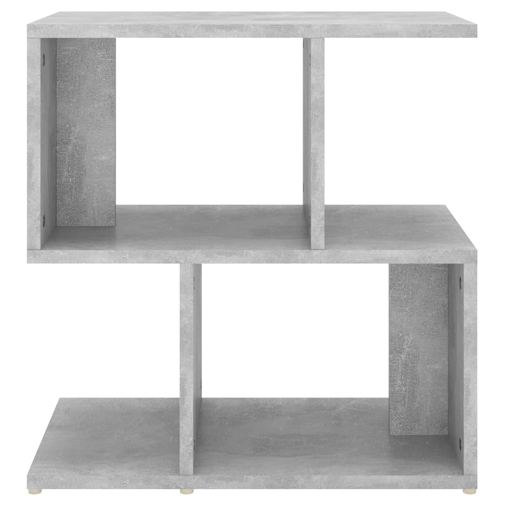 vidaXL Нощно шкафче, бетонно сиво, 50x30x51,5 см, ПДЧ