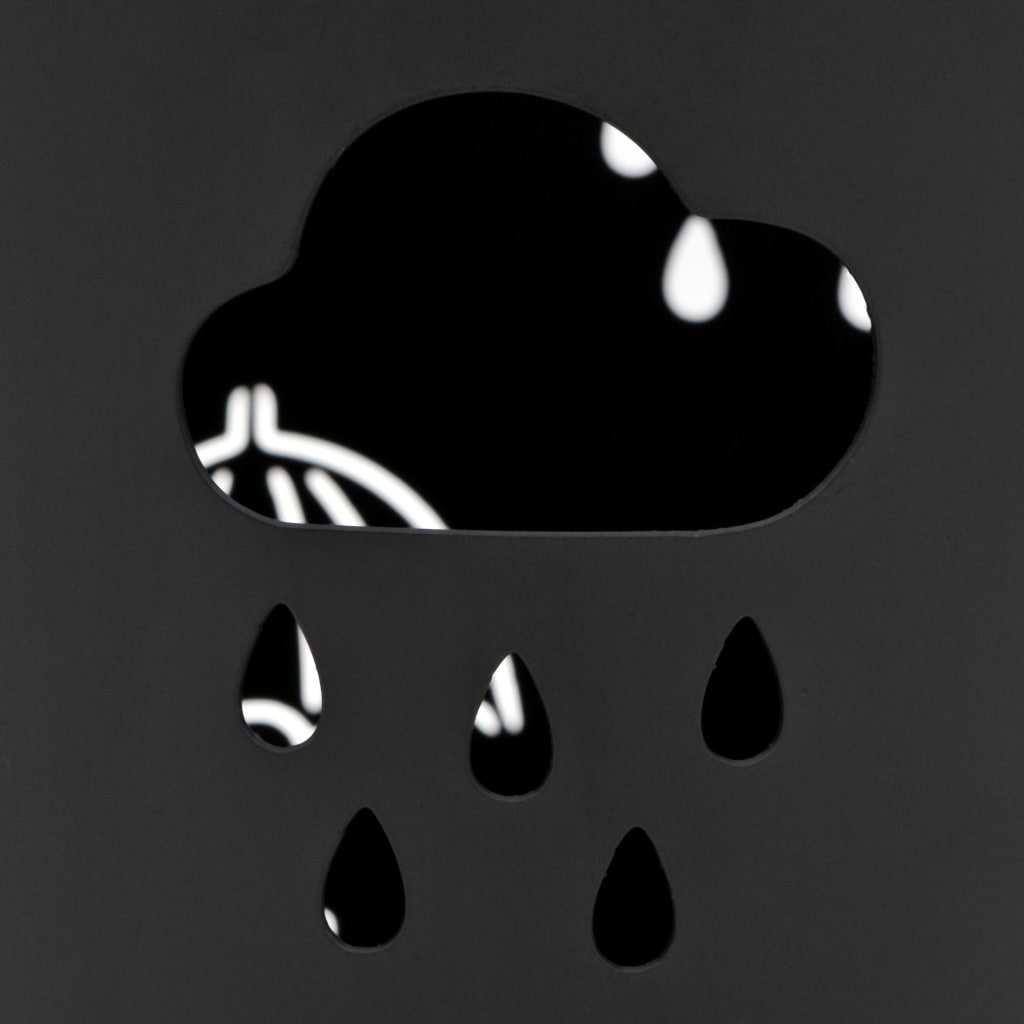 vidaXL Поставка за чадъри "Чадъри", стомана, черна