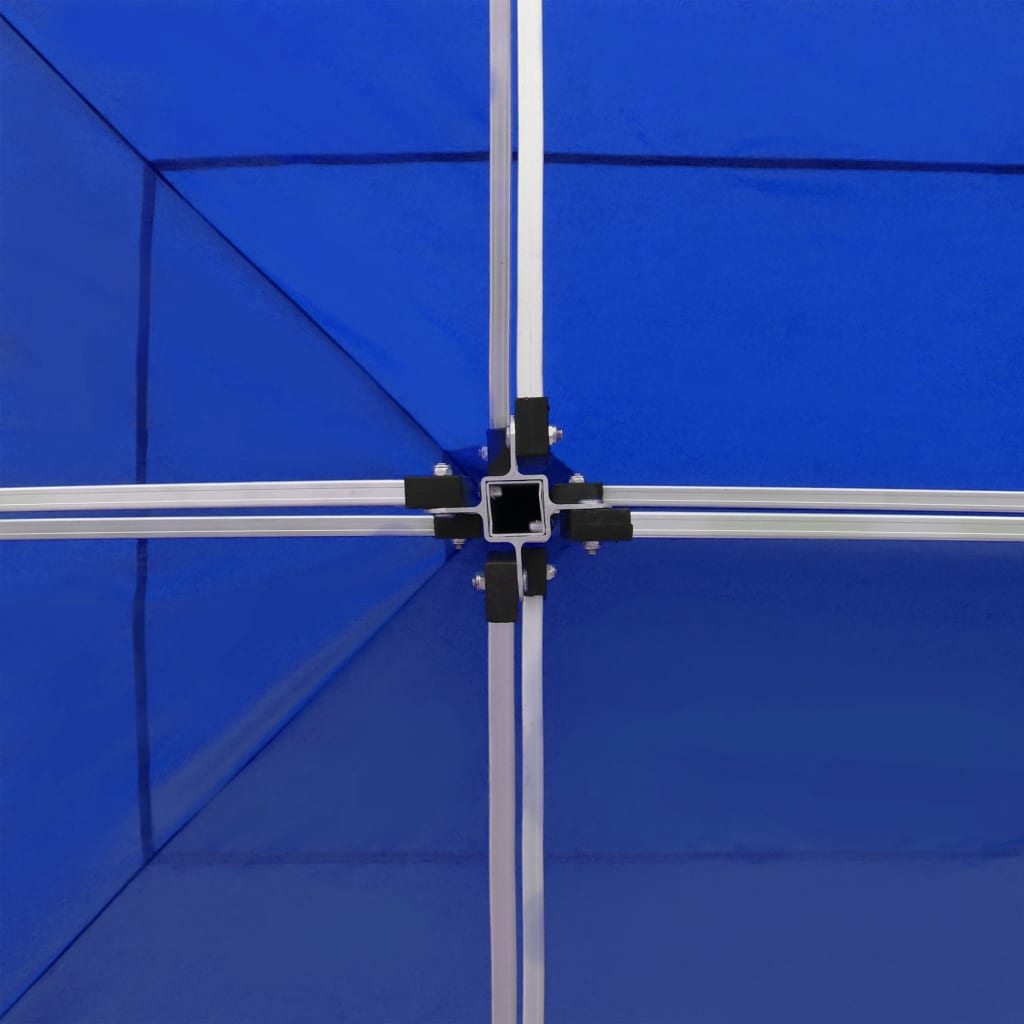 vidaXL Професионална сгъваема шатра, алуминий, 6х3 м, синя
