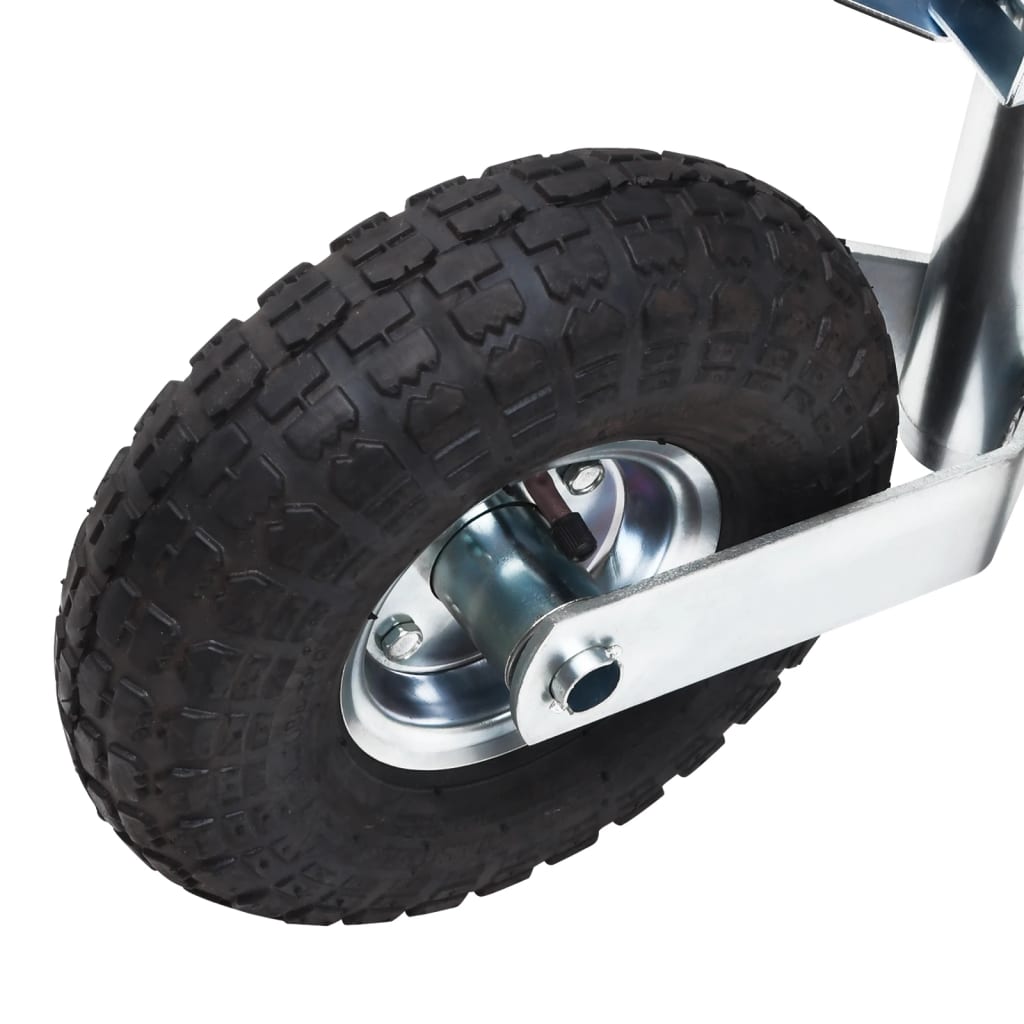 vidaXL Опорно колело за ремарке, 48 мм, поцинкована стомана