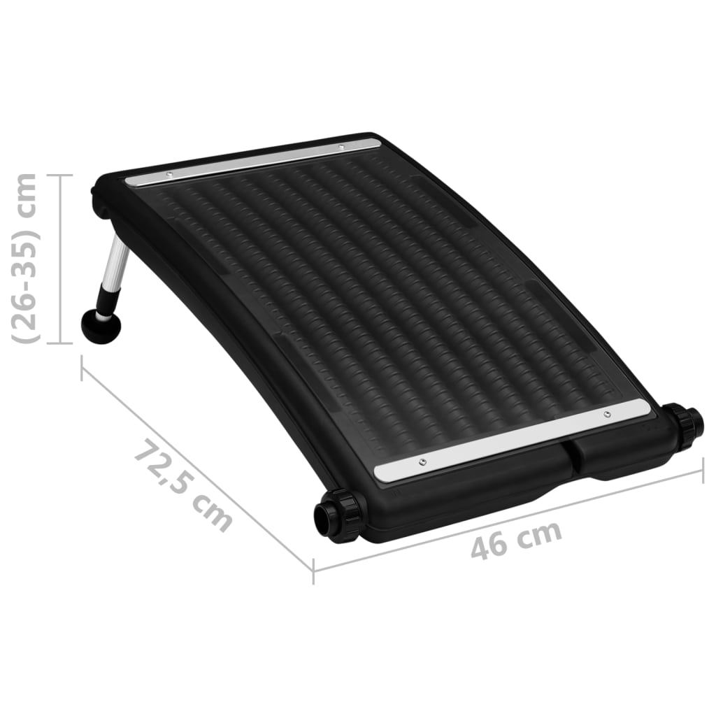 vidaXL Извит соларен панел за отопление за басейн, 72,5x46 см