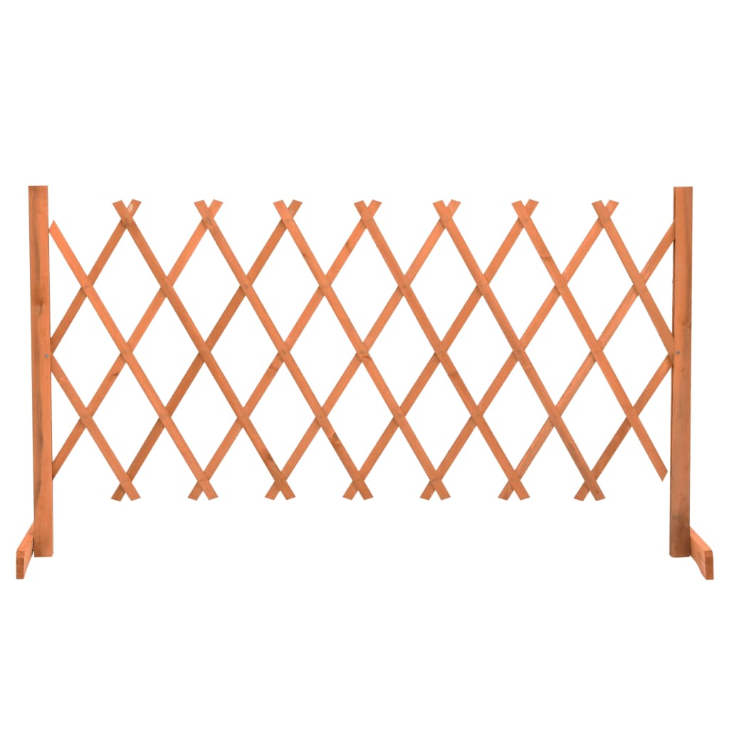 vidaXL Градинска оградна решетка, оранжева, 150x80 см, чам масив
