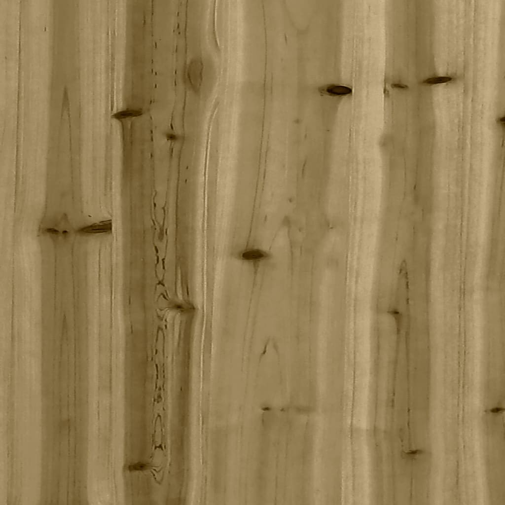 vidaXL Пейка със саксии, 167,5x60x65 см, импрегнирана борова дървесина