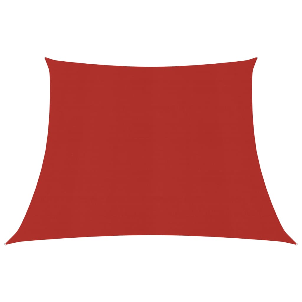 vidaXL Платно-сенник, 160 г/м², червено, 4/5x3 м, HDPE