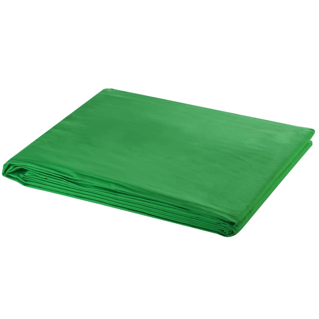 vidaXL Фотографски фон, памук, зелен, 300х300 см, Chroma Key
