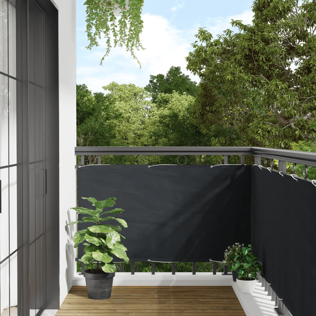 vidaXL Балконски екран от оксфорд плат, 75x400 см, антрацит