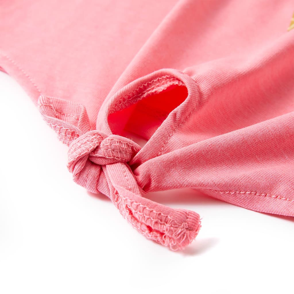 Детска тениска, флуоресцентно розова, 92