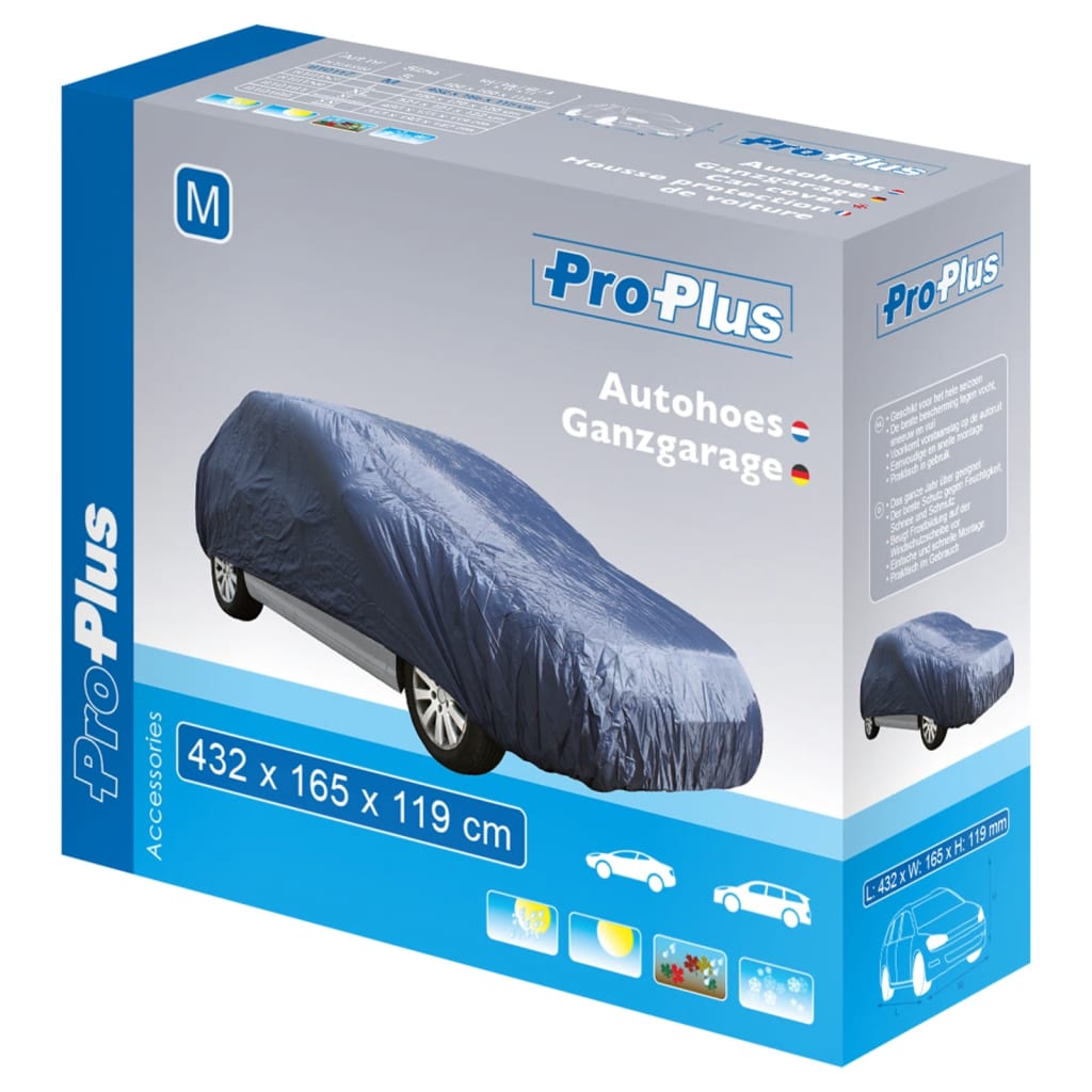 ProPlus Покривало за автомобил, размер M, 432x165x119 см, тъмносиньо