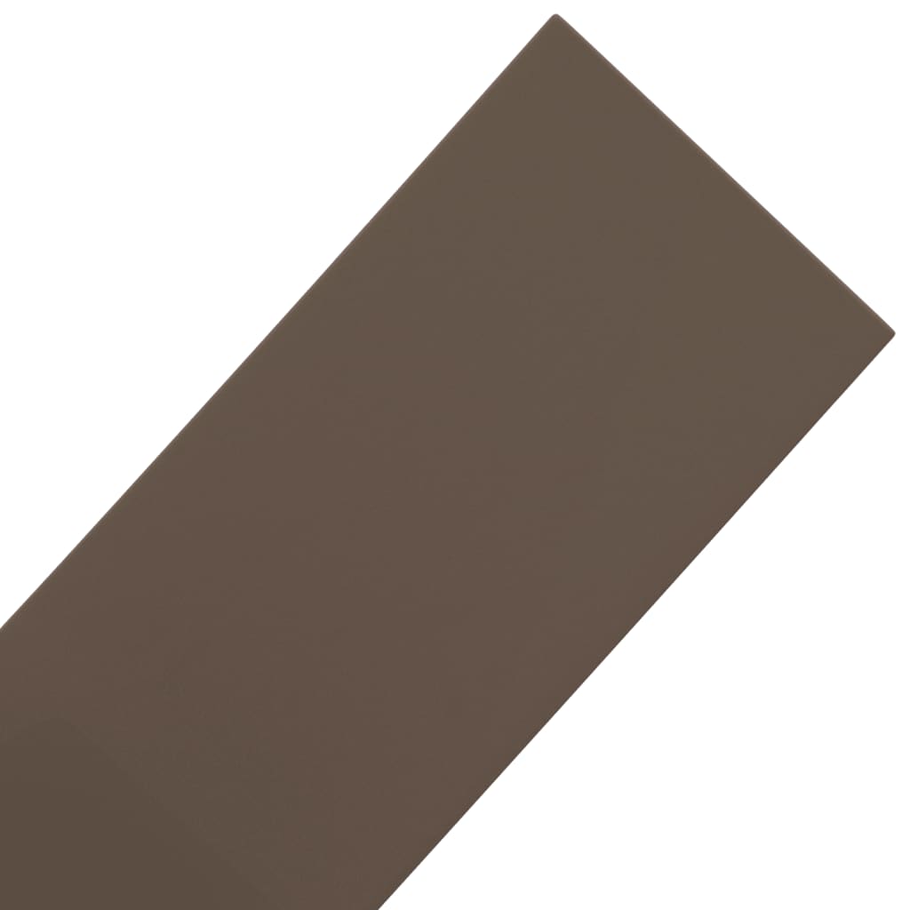 vidaXL Градински кант, кафяв, 10 м, 15 см, полиетилен