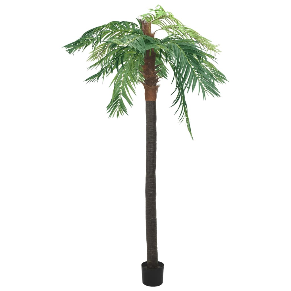 vidaXL Изкуствена финикова палма със саксия, 305 см, зелена