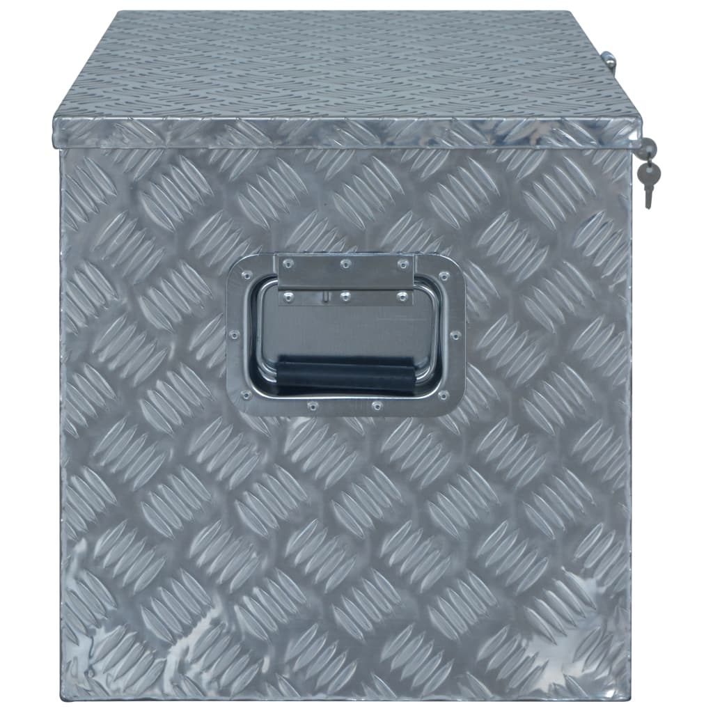 vidaXL Алуминиева кутия, 610x430x455 мм, сребриста