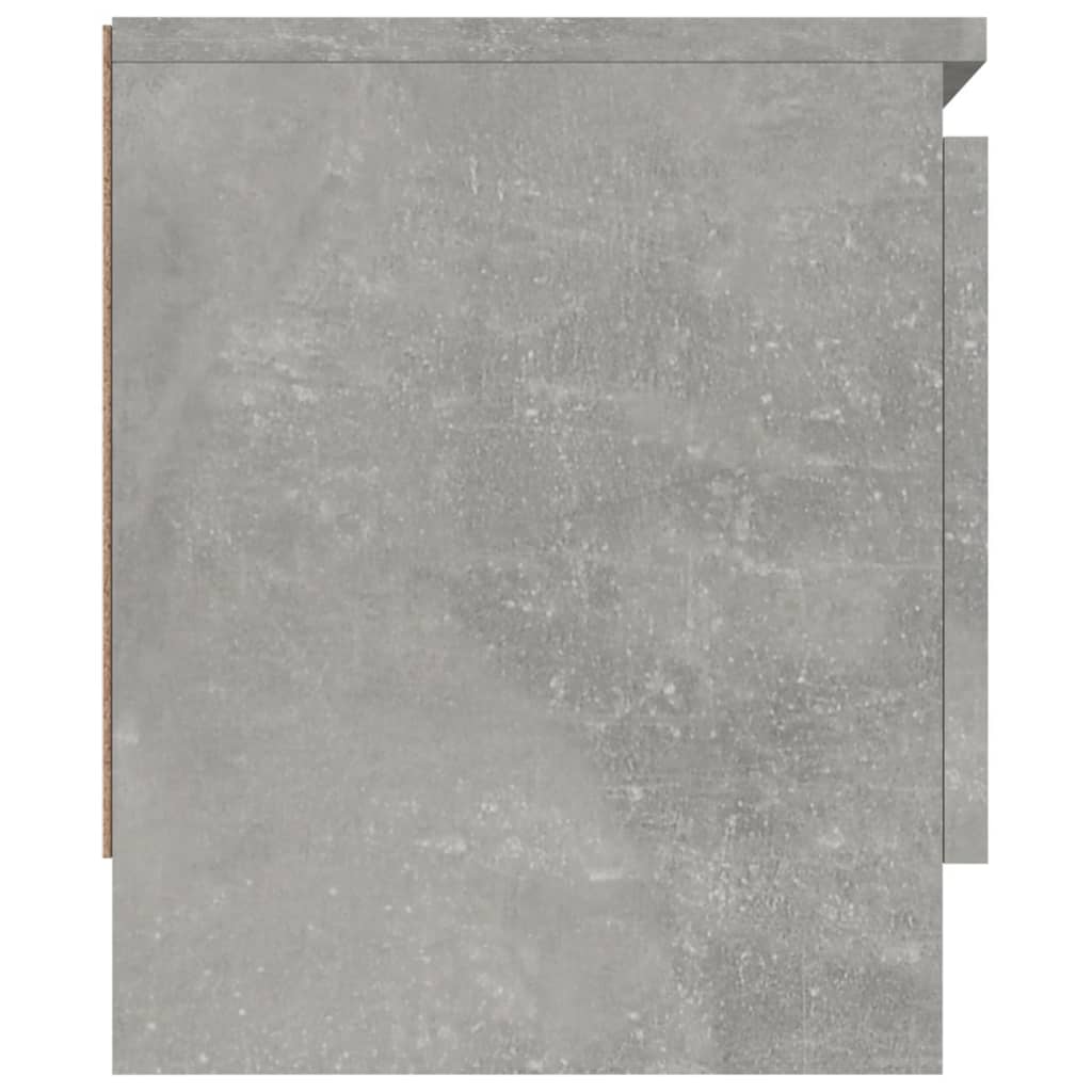 vidaXL ТВ шкаф с врата, бетонно сив, 102x30x36 см