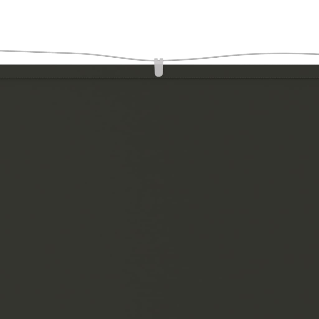 vidaXL Вертикален сенник, антрацит, 60x360 см, оксфорд плат