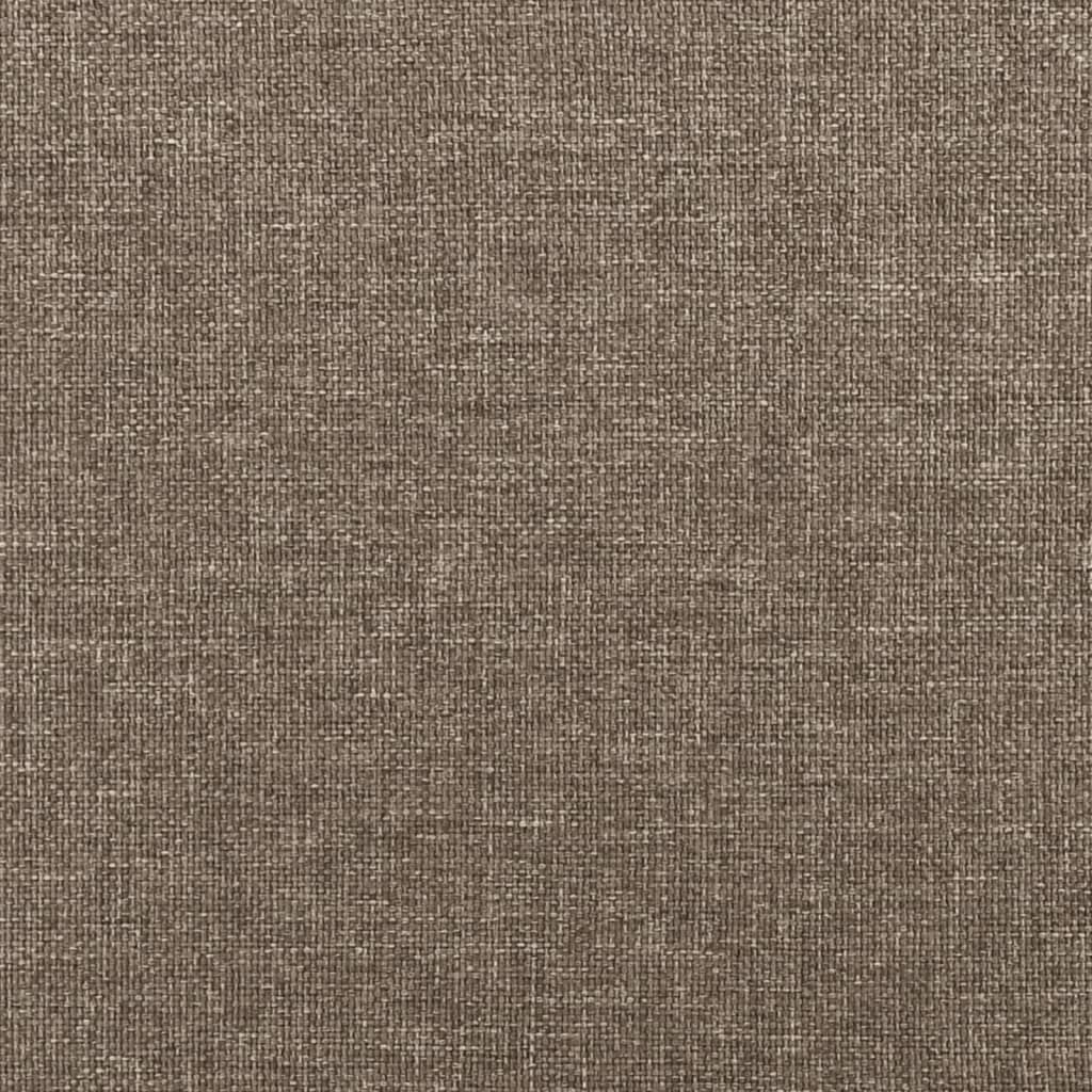 vidaXL Горна табла за легло, таупе, 203x16x78/88 см, плат
